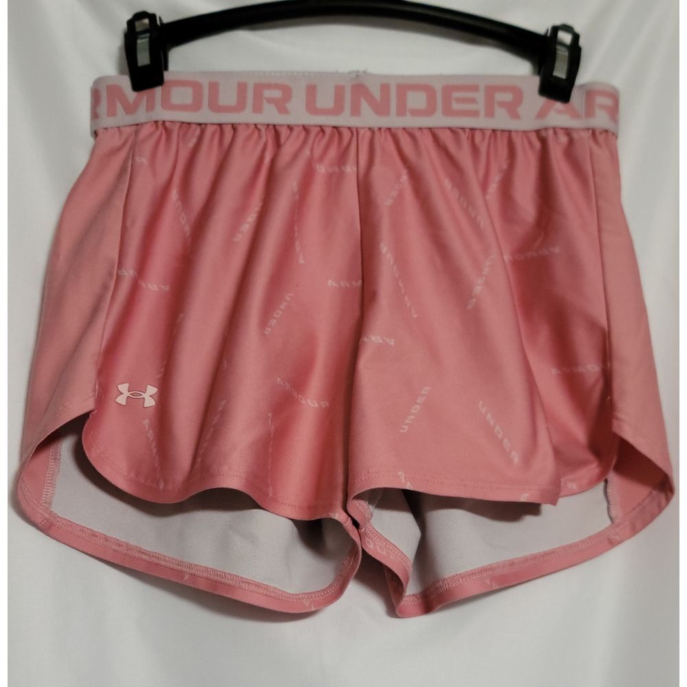 Under‎ Armour Pink White Loose Workout Shorts Womens S